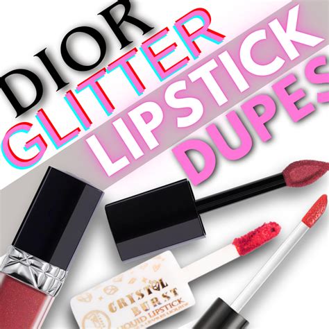 glitter lipstick dior dupe|Dior Glitter Lipstick Dupe Options On The Market.